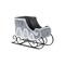 Contemporary Home Living Galvanized Christmas Sleigh Tabletop Decoration Gray - 18.25"